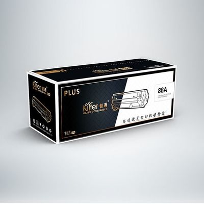 打印机硒鼓环保碳粉盒产品包装设计 简约、高效与可持续的平面美学